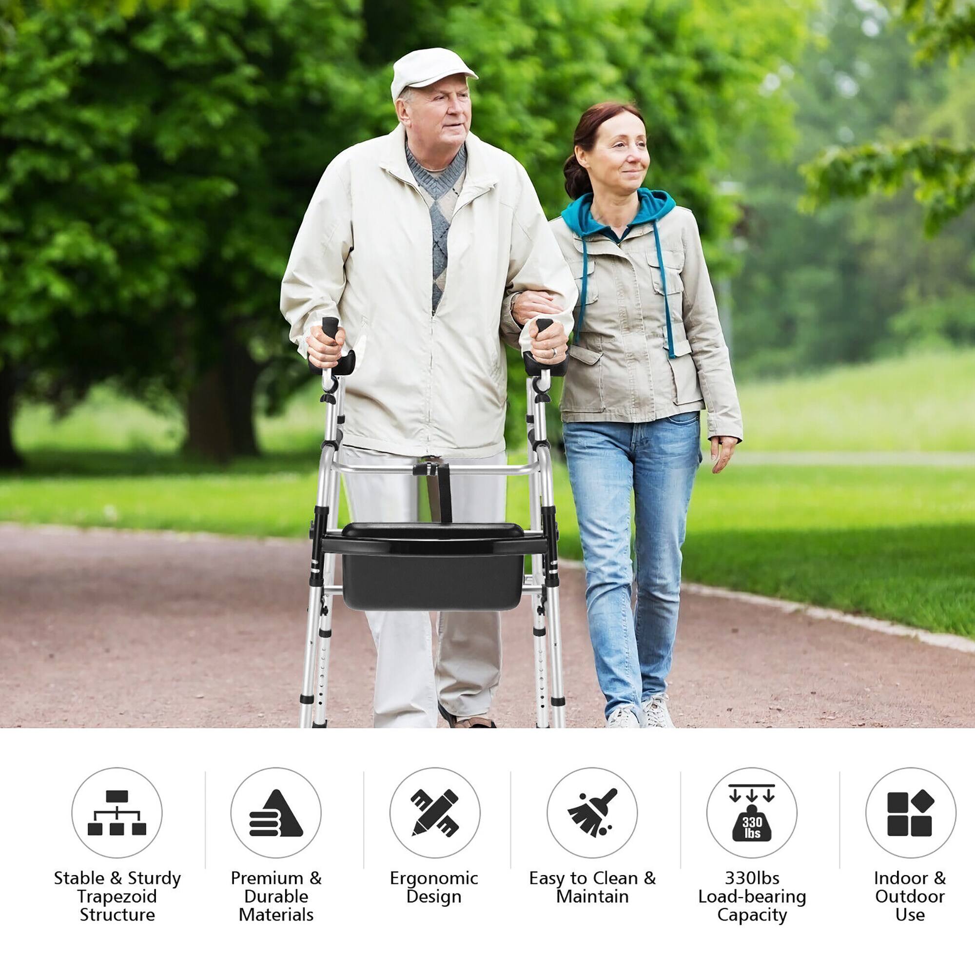 Stable & Sturdy Trapezoid Structure, Premium & Durable Materials, Ergonomic Design, Easy to Clean & Maintain, 330lbs Load-bearing Capacity, Indoor & Outdoor Use