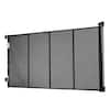 Front. VEVOR - Retractable Baby Gate, Extends to 120 inch Extra Wide, 38.5 inch Tall, with Reinforced Fiberglass Strips - Black.