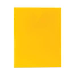 C-Line Products - Two-Pocket Heavyweight Poly Portfolio Folder, 11 x 8.5, Yellow, 25/Box