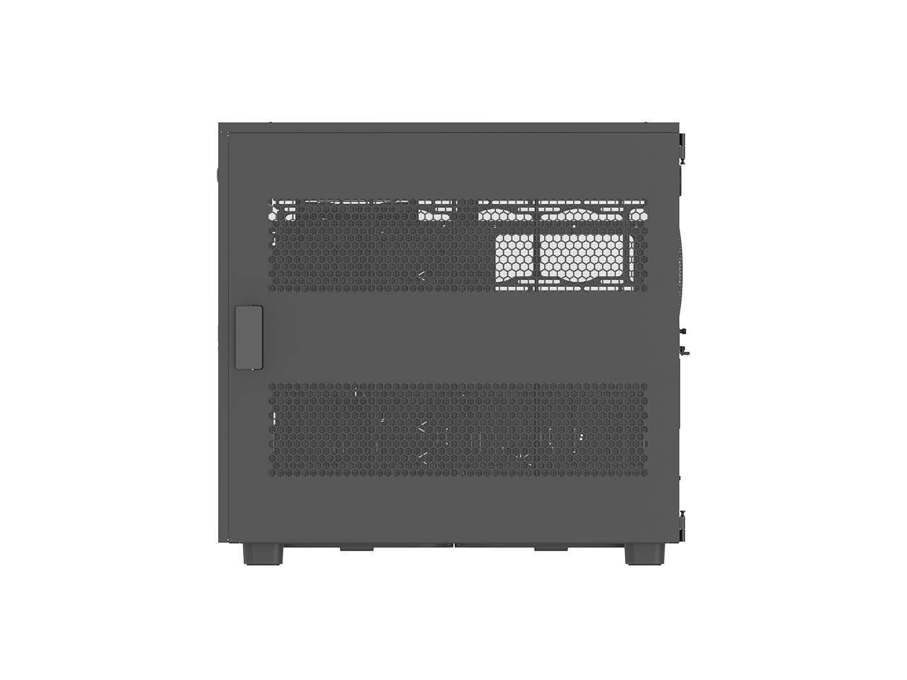 Alt View 4. Thermaltake - Thermaltake AX700 Super Tower Chassis - Super Tower - Black - Steel, SPCC - 20 x Bay - XL-ATX, SSI CEB, SSI EEB, Mini - Black.