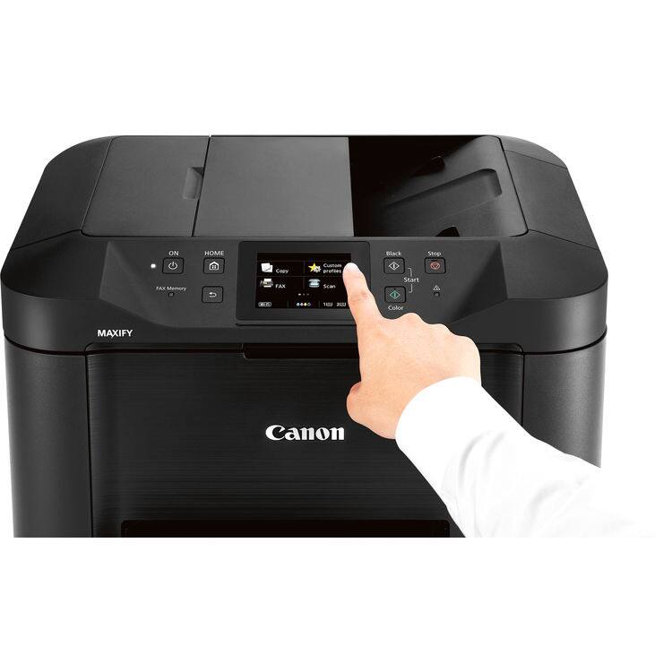 ON HOME Black Stop PAR Memory CodY FAR Cuanam pronees Scan: Start EF .... T0 PU Color MAXIFY Canon