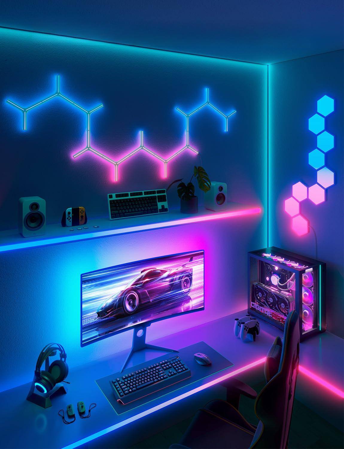 Alt View 1. Stylel Star - LED Lights Smart RGB Strip - Smart RGB LED Strip Lights with App Control & Music Sync.