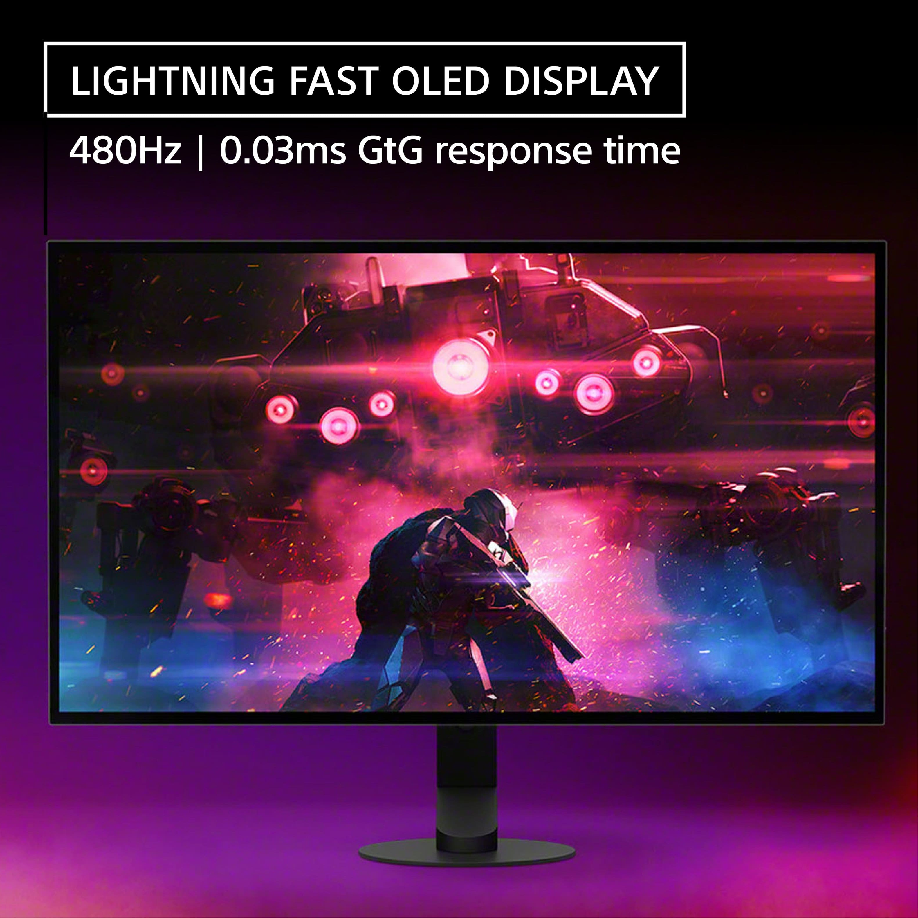 LIGHTNING FAST OLED DISPLAY 480Hz I 0.03ms GtG response time