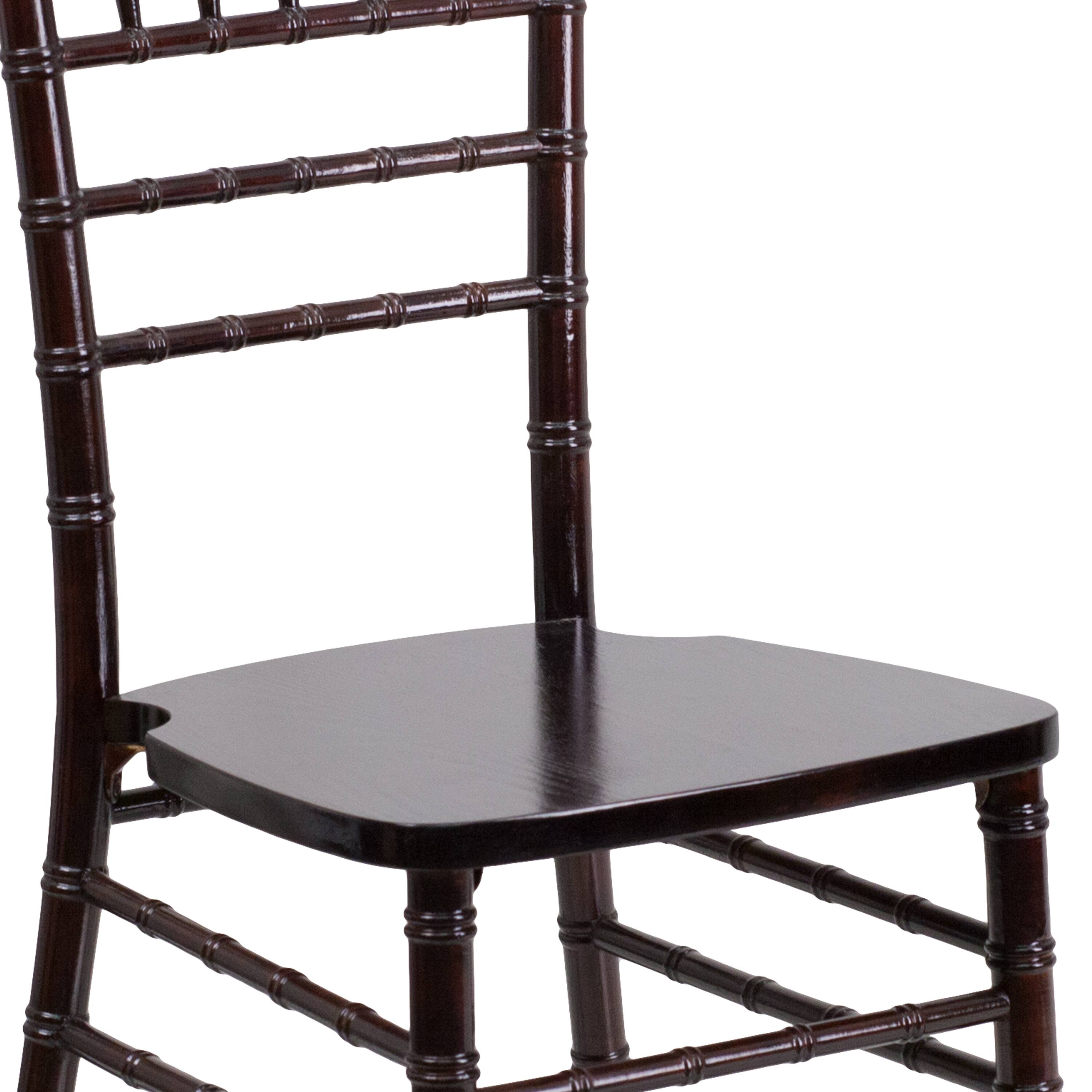 Alt View 9. Emma + Oliver - Wedding & Event Wood Chiavari Dining Chair - Walnut.