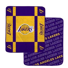 Pegasus - Los Angeles Lakers 60- x 70- Reverse Block Wordmark Double-Sided Blanket - Multicolor