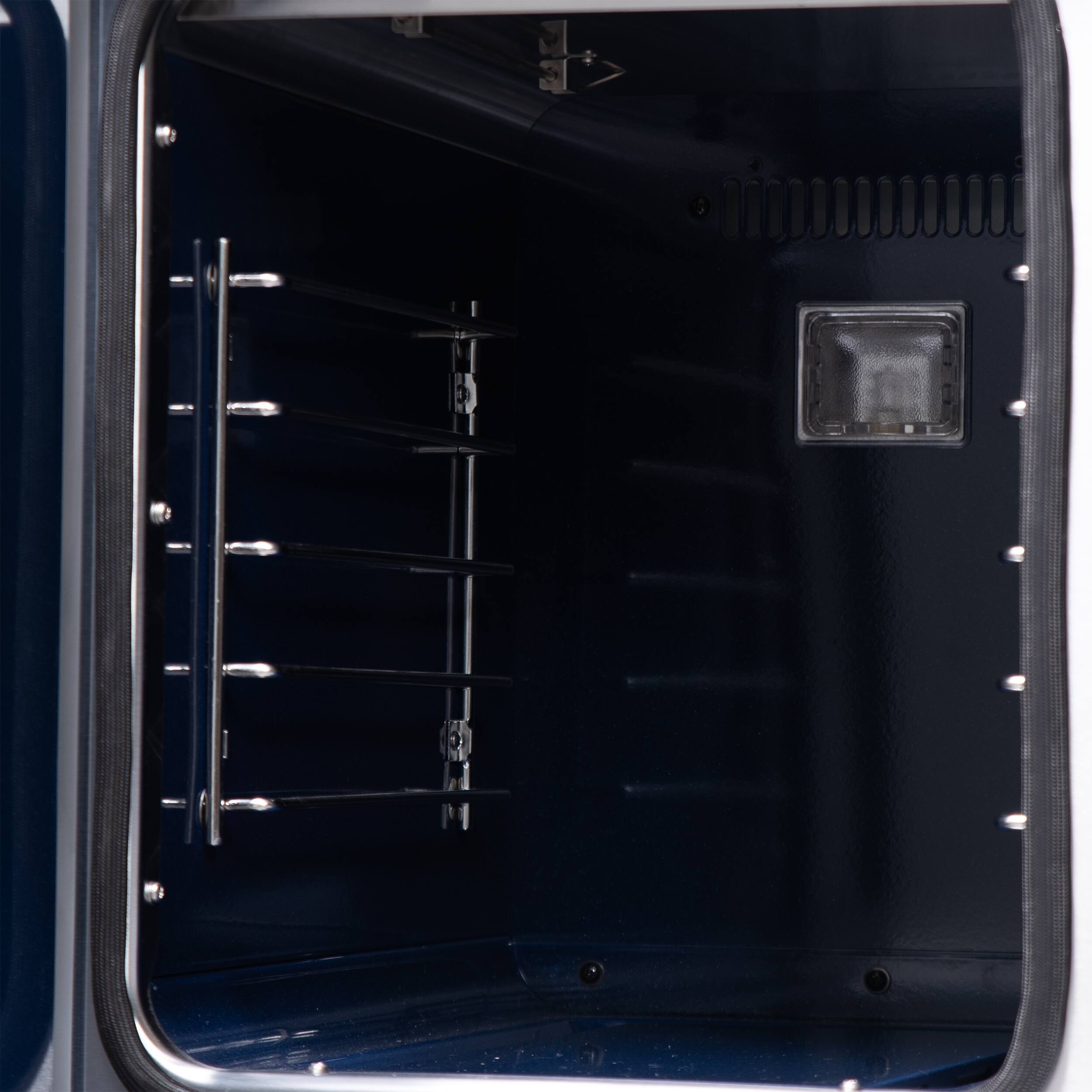 Alt View 14. Forno Appliances - Capriasca 6.58 Cu. Ft. Freestanding Double Oven Gas Convection Range with French Doors and Rotisserie Air Fryer - Black.