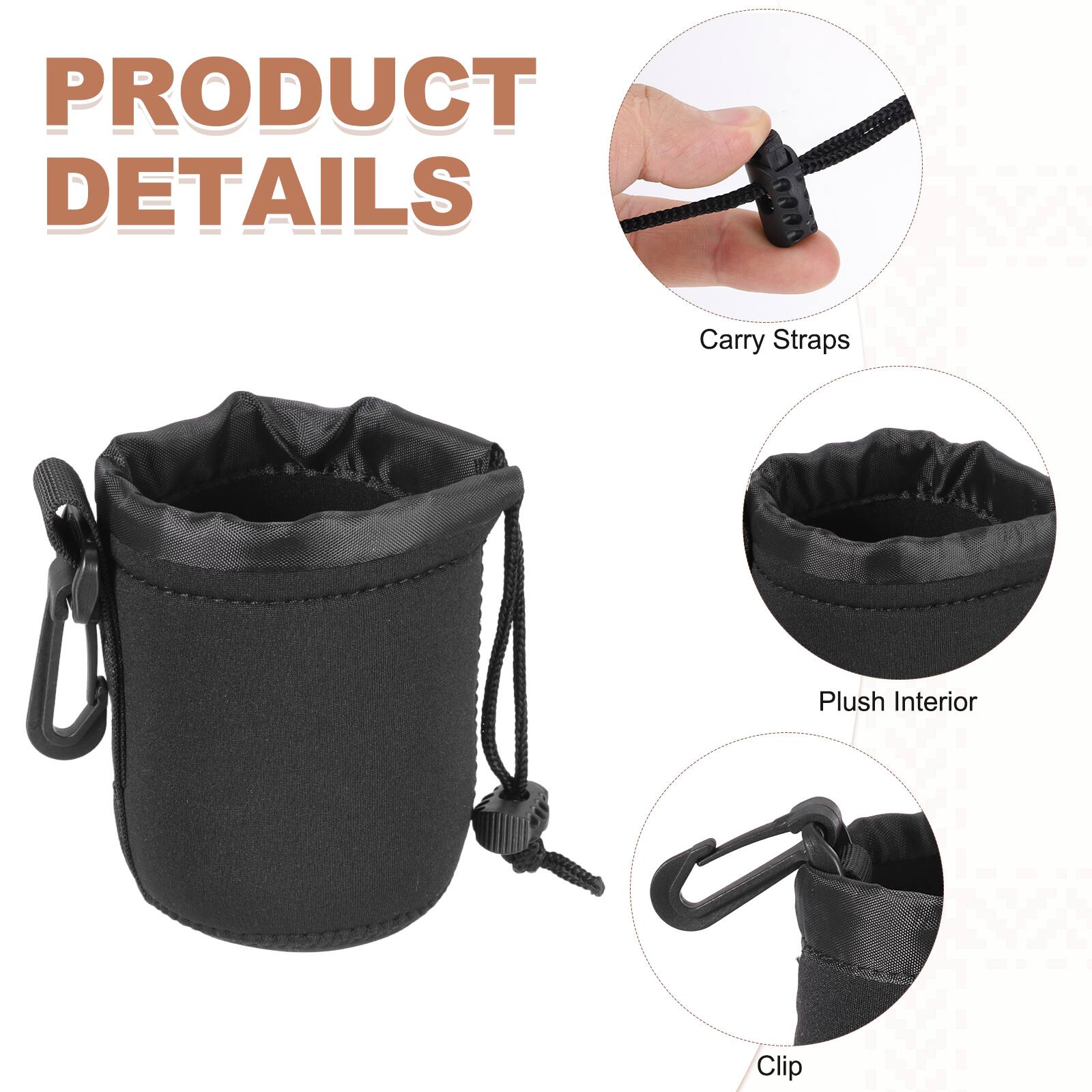 PRODUCT DETAILS

- Carry Straps
- Plush Interior
- Clip