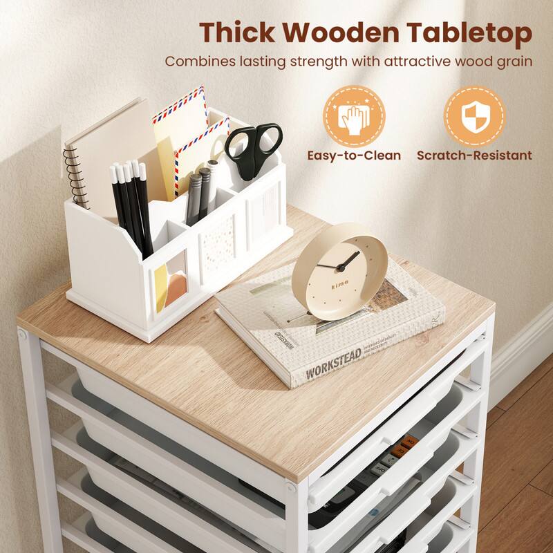 Thick Wooden Tabletop Combines lasting strength with attractive wood grain Easy-to-Clean Scratch-Resistant kime INDENGGEND WORKSTEAD NO X7