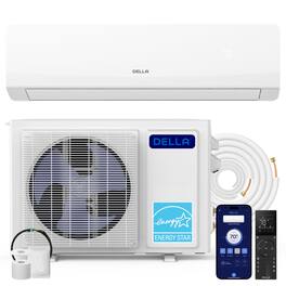 Della - Serena Series 22 SEER2 12000 BTU AC W/Heat 230V for Rooms up to 550 Sq.Ft - White