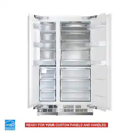 Kucht - 48 in. Panel‑Ready Built‑In Column Refrigeration Set — 30 in. Refrigerator & 18 in. Freezer - Custom Panel Ready