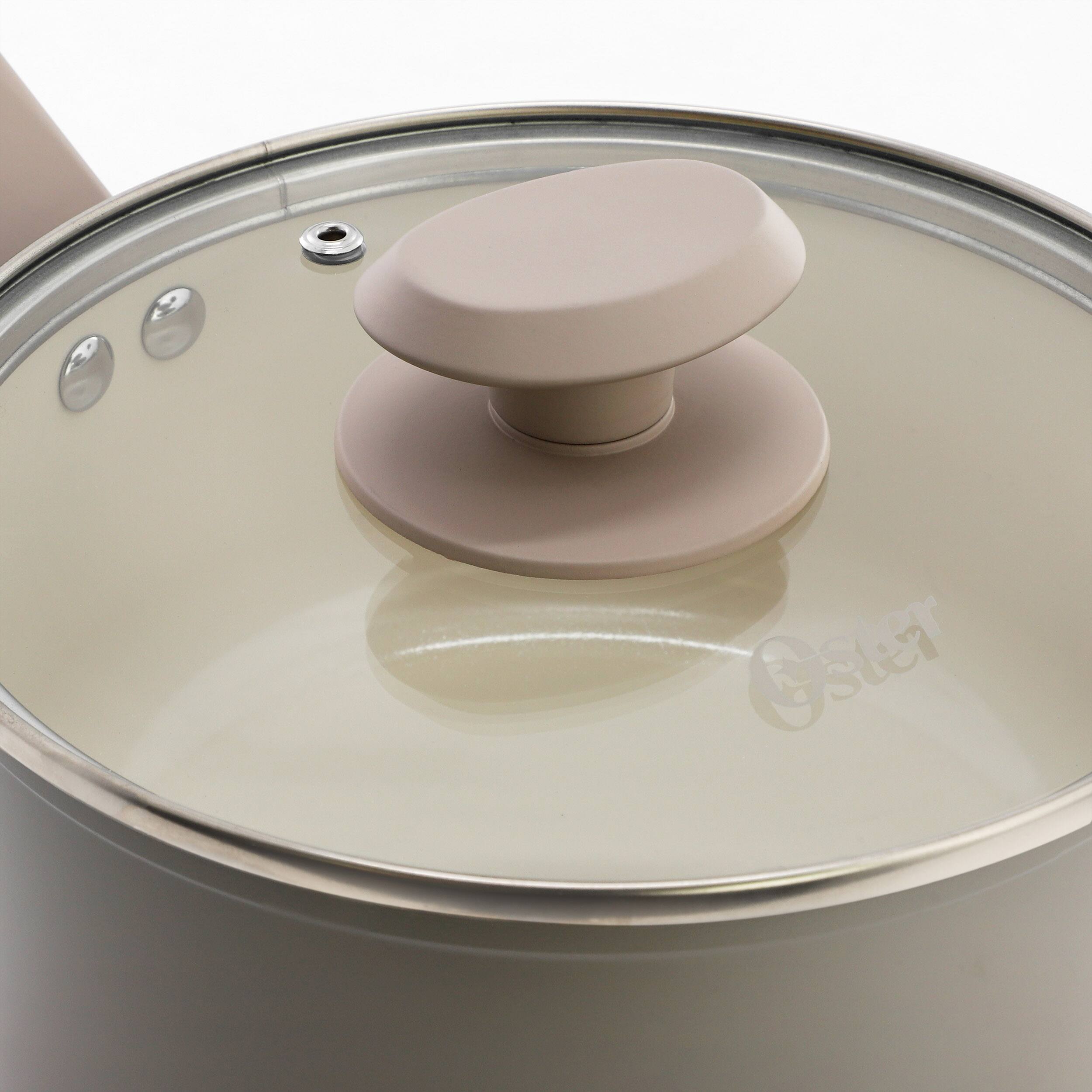 Oster Sutterville Choice 2.5 Quart Ceramic Nonstick Saucepan with Lid ...