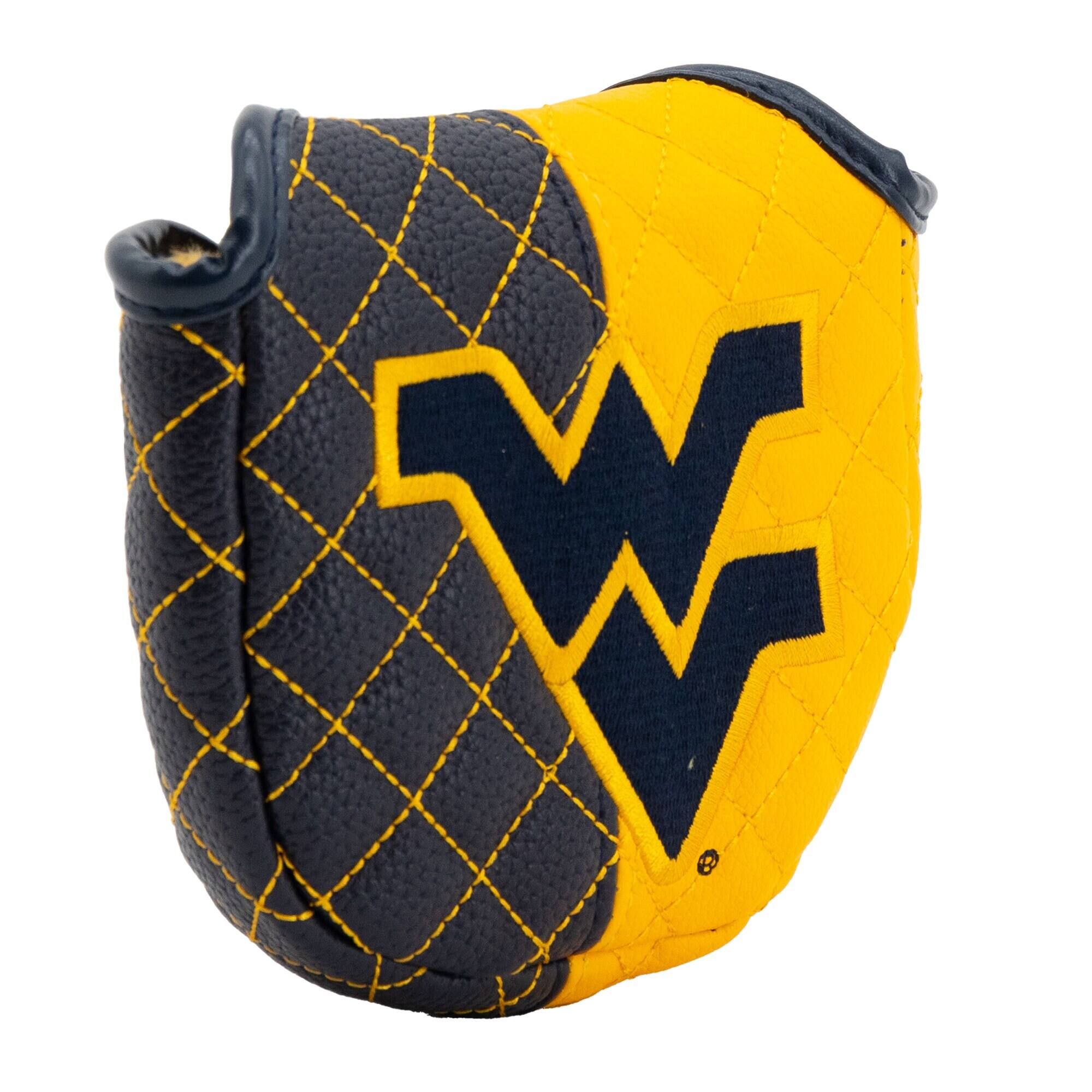 Alt View 2. Team Golf - West Virginia Mountaineers Quilted Mallet Putter Cover - Multicolor.