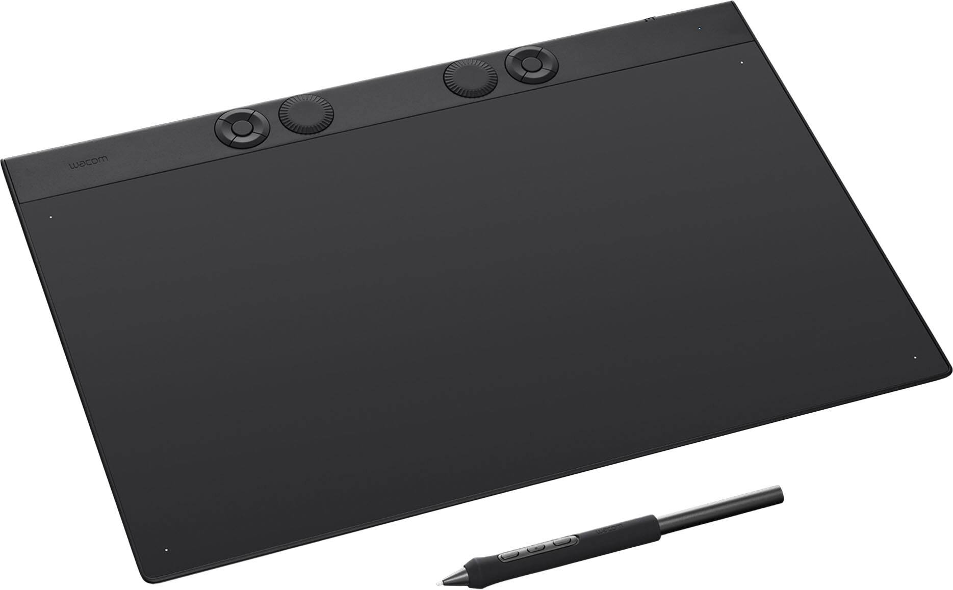 Angle. Wacom - Intuos Pro Large Bluetooth Professional Graphic Drawing Tablet  (2025) - Black.