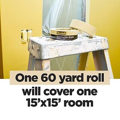 Scotch Contractor Grade MASHINGTAPE  
One 60 yard roll will cover one 15'x15' room