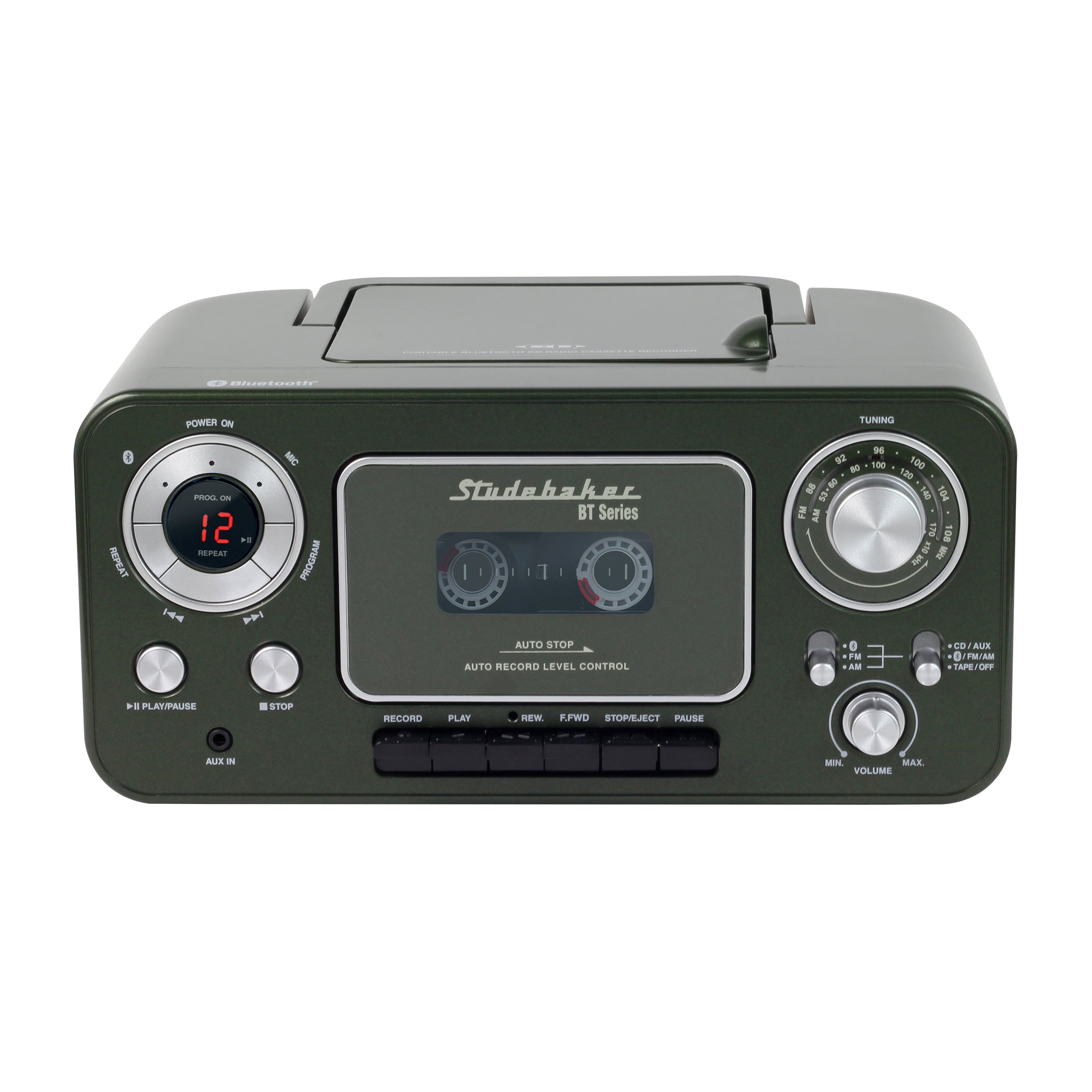 Studebaker Stereo Cd Player With Bluetooth Am Fm Radio And Cassette