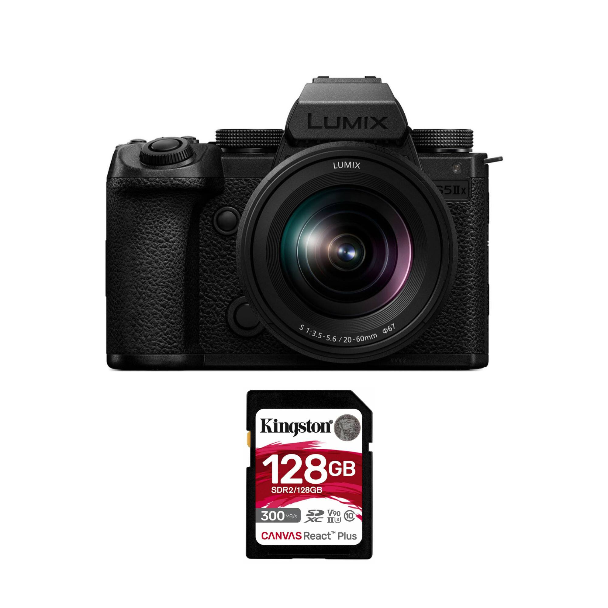 LUMIX LUMIX S 5IX  
1:3.5-5.6/20-60mm  
Kingston 128GB SDR2/128GB 300 MB/s V90  
CANVAS React" Plus