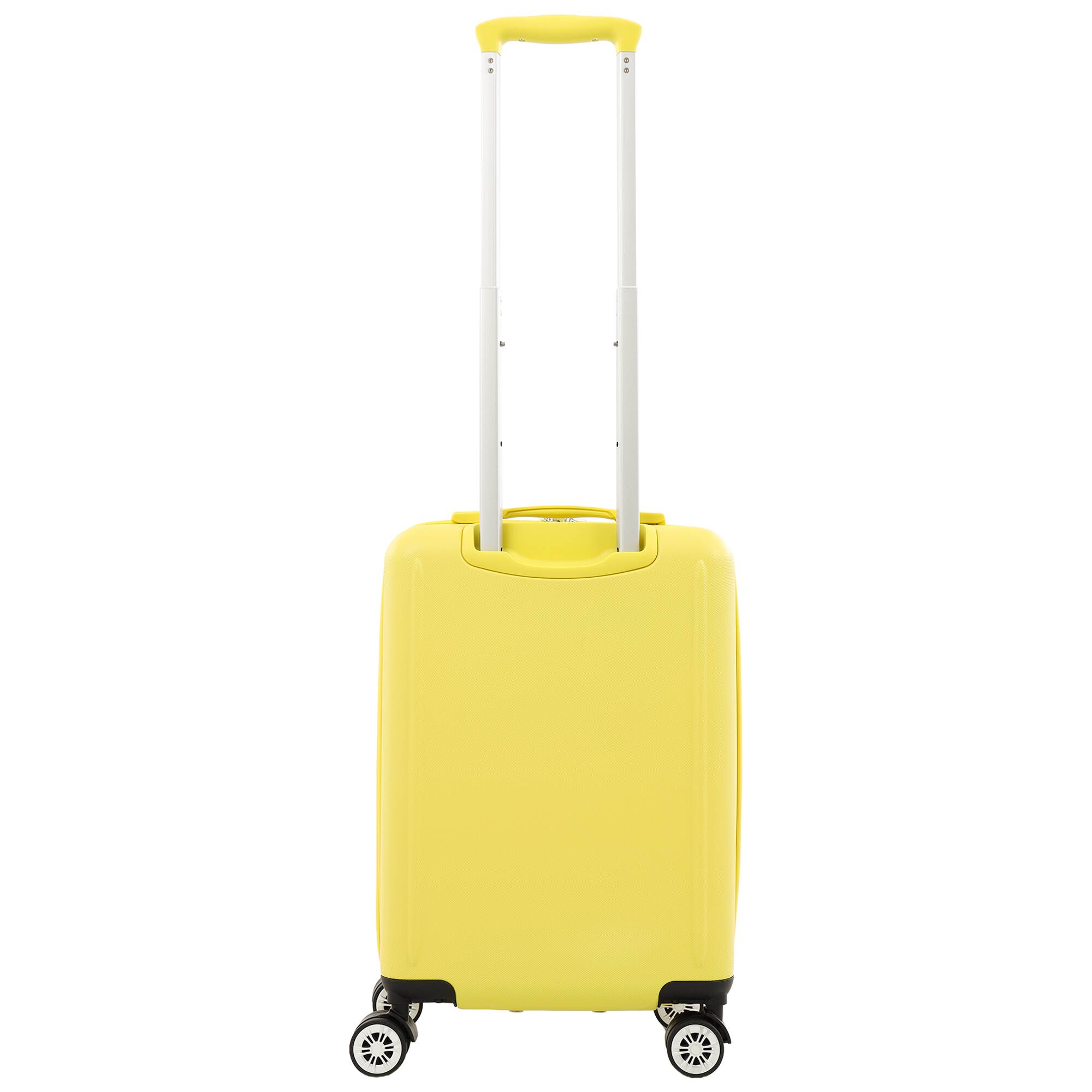Back. Tommy Bahama - 21.5" Carry-On Hardside Spinner Luggage with 3D Pineapple - Yellow.