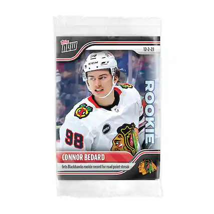 Connor Bedard
Sets Blackhawks rookie record for road point streak
12-2-23