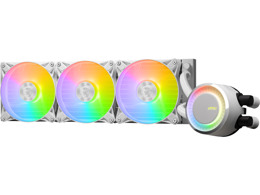 Msi Computer Fans White Rgb MSI MAG CoreLiquid E360 360mm AIO ARGB Cooler Triple 120mm Fans LGA/AM5 ...