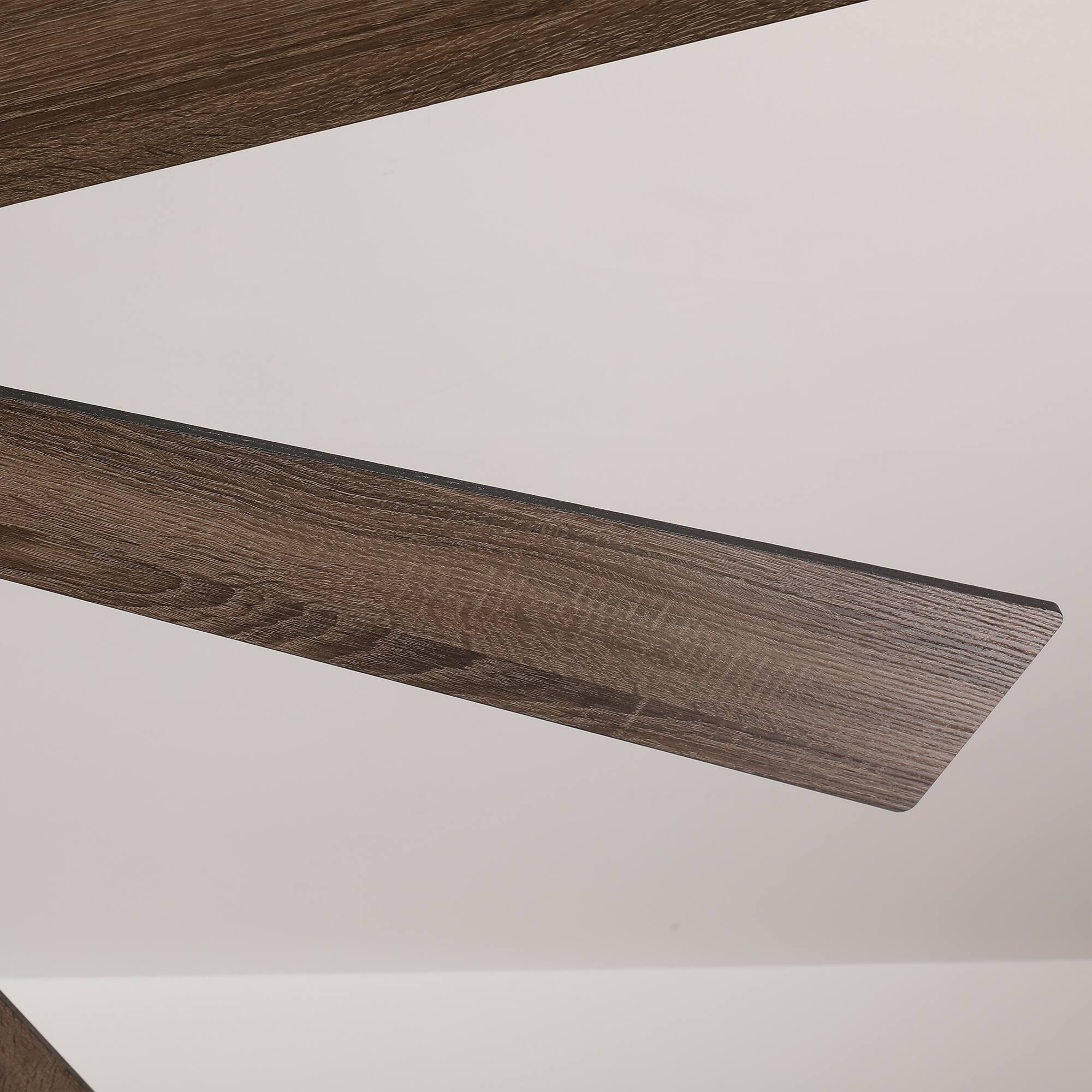 Alt View 3. Vaczon - 72" Smart Ceiling Fan with LED Light, Remote & App Control, Quiet DC Motor, 6-Speed, Ideal for Large Rooms - Weathered wood.