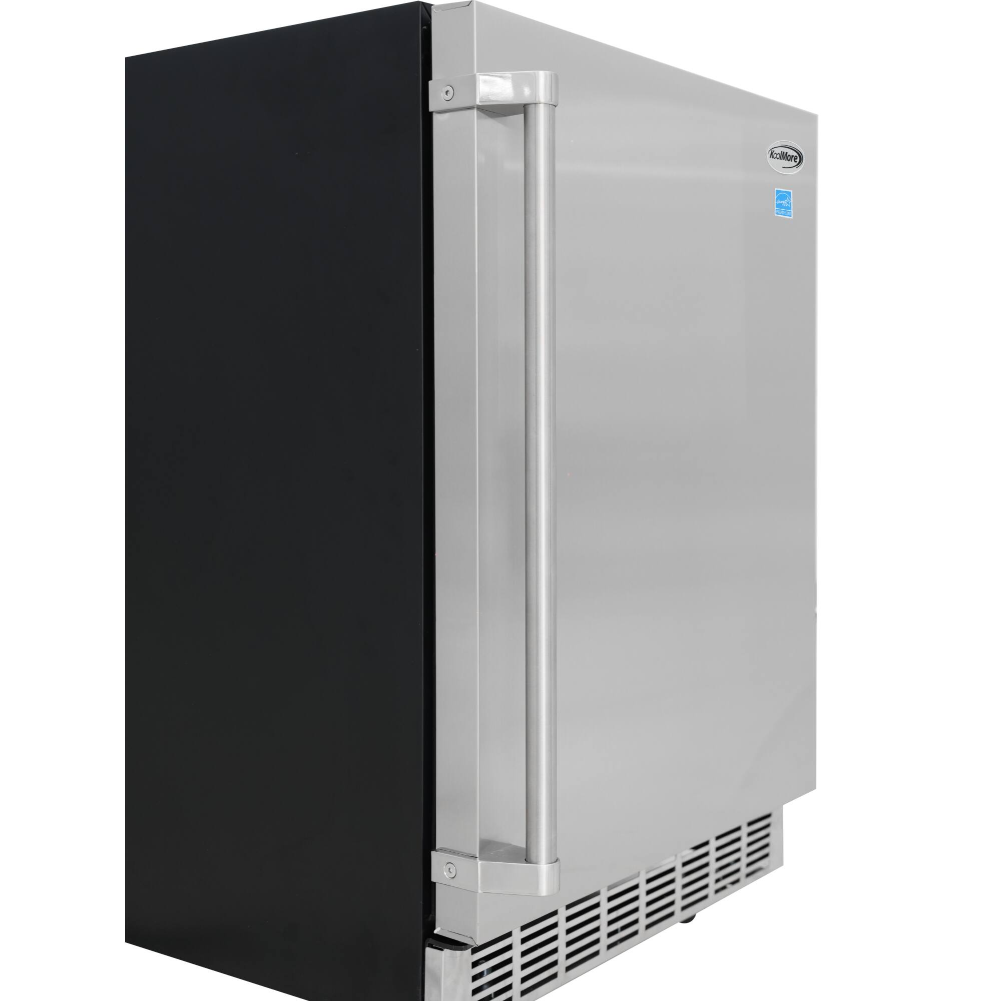 Alt View 7. Koolmore - 24" Outdoor Stainless Steel Refrigerator 5.5 Cubic Foot Capacity with Auto defrost, Blue LED lighting and IPX4 Rating - Black.