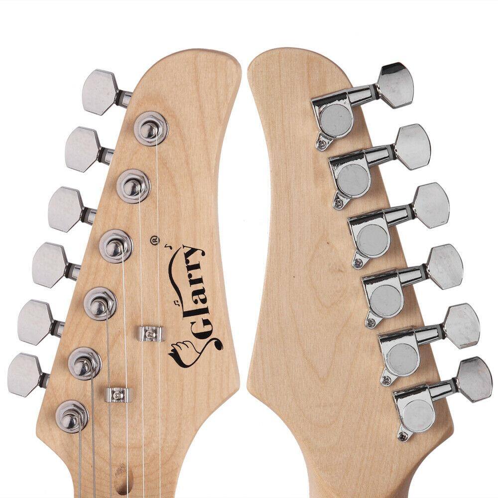 Angle. Winado - 39 Inch Electric Guitar Kit for Beginner, 6 String Solid-Body Full Size Adults Electric Guitars W/20W Amplifier,.