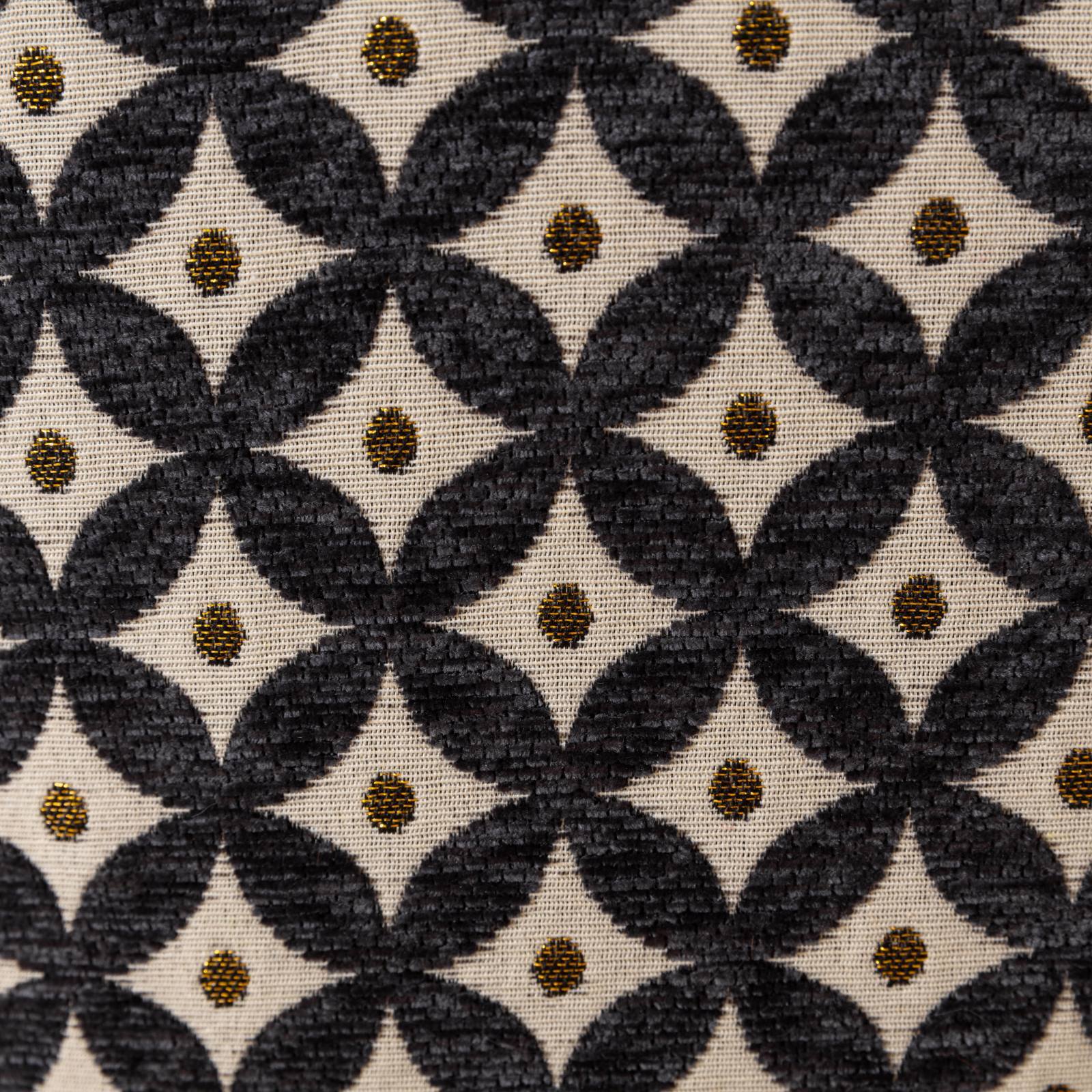 Alt View 7. GOODSILO - Set of 2 Dining Chairs, Thickened Fabric, Solid Wood Legs, Nail Head Trim - Beige+Black.