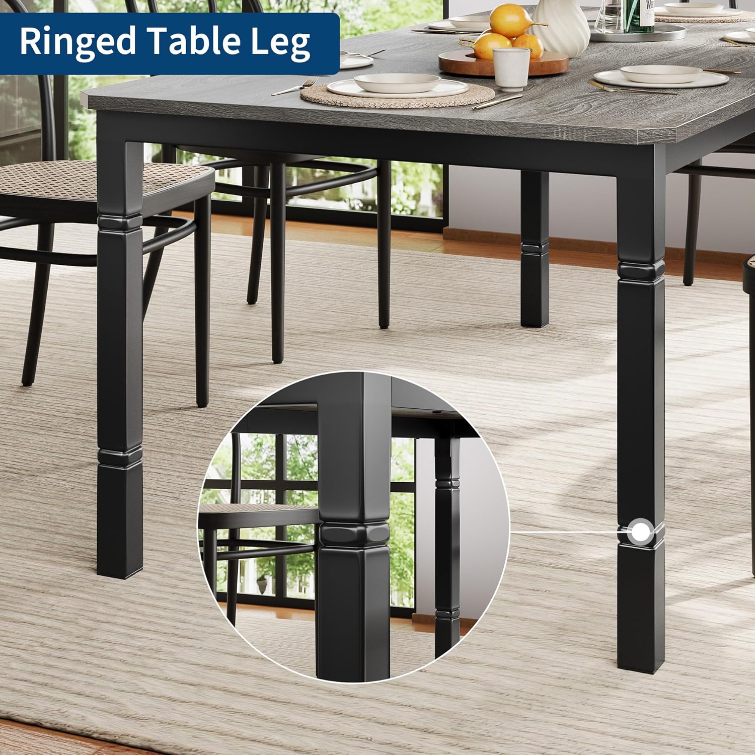 Ringed Table Leg