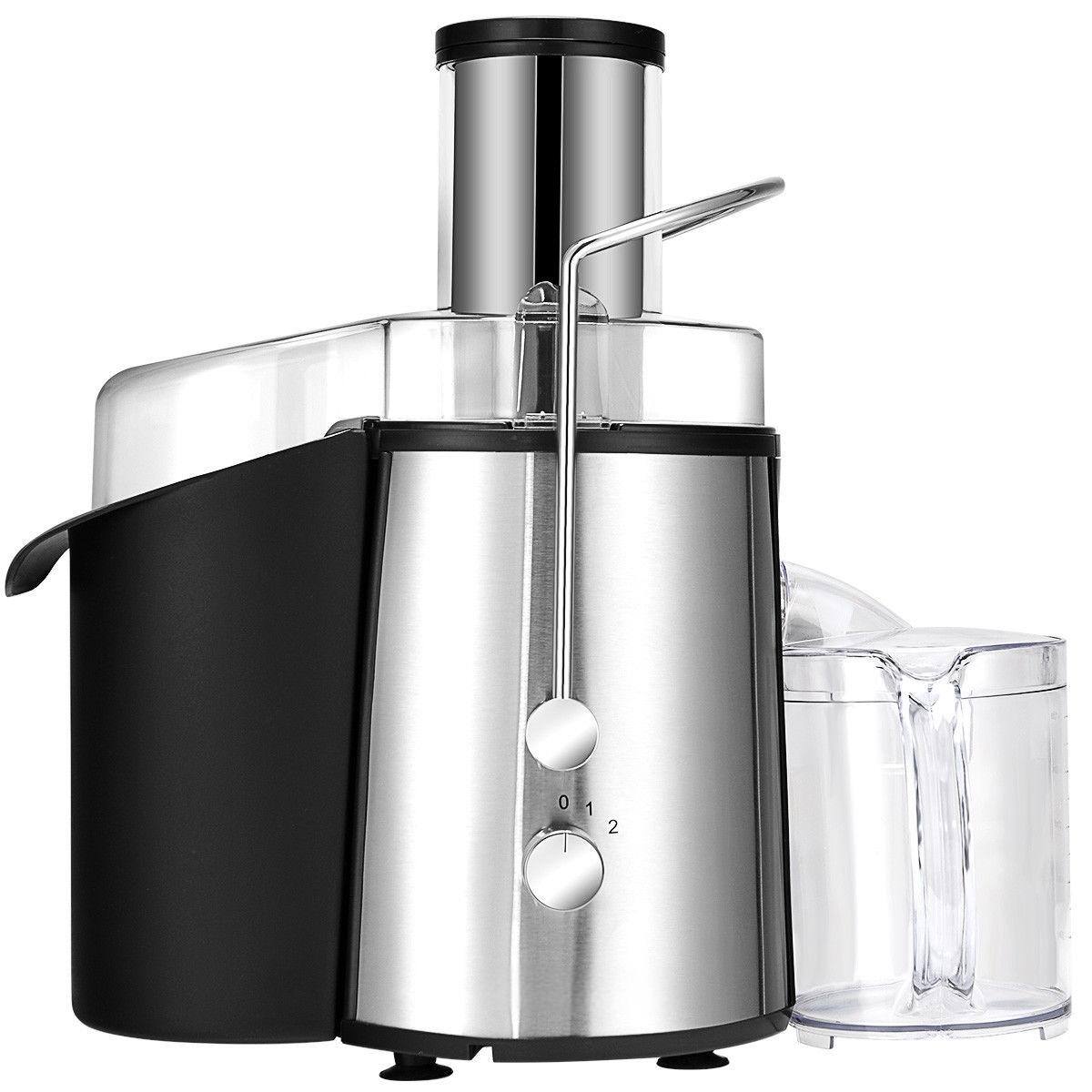 Angle. Sugift - 2 Speed Electric Juice Press for Fruit and Vegetable - Silver.