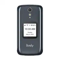 Lively® - Jitterbug Flip2 Cell Phone for Seniors - Gray - Front_Zoom