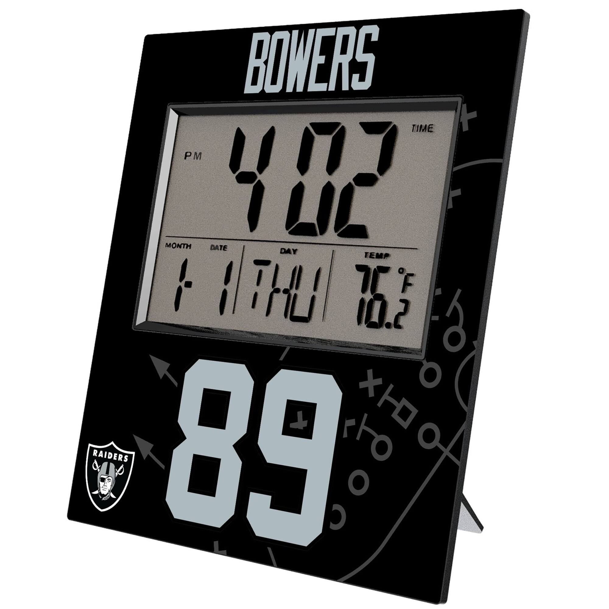 BOWERS

TIME: 4:02 PM

MONTH: 1
DATE: 11
DAY: THU
TEMP: 76°F

89

RAIDERS