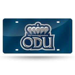 Rico Industries - ODU Monarchs Blue Mirror Look Acrylic License Plate Laser Tag - Multi