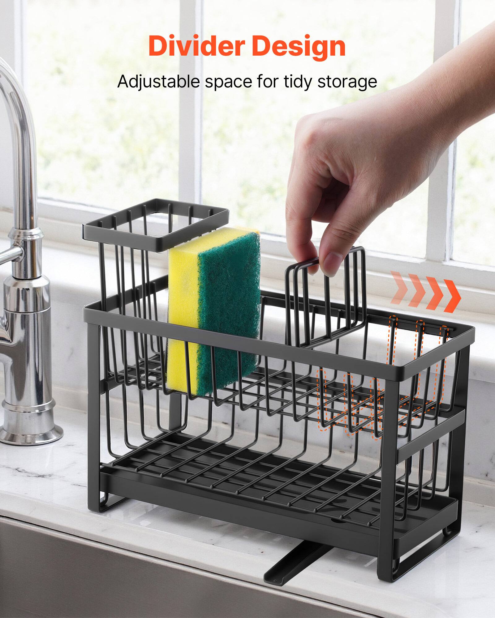 Divider Design  
Adjustable space for tidy storage