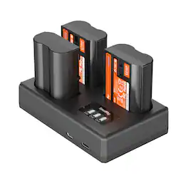 Smallrig - 3x EN-EL15c 13.96Wh 1940mAh Camera Battery and Triple Charger Kit