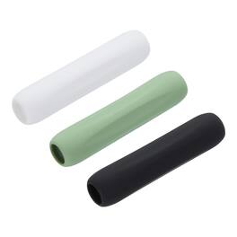 Unique Bargains - 3pcs Silicone Ergonomic Pen Grip Sleeve Holder for 1st & 2nd Gen Stylus Pens - Black White Green