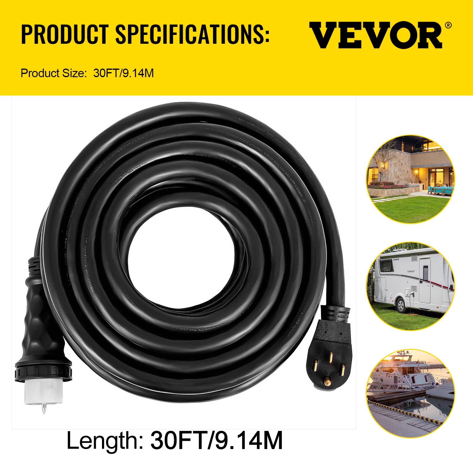 PRODUCT SPECIFICATIONS:  
VEVOR  
Product Size: 30FT/9.14M  
Length: 30FT/9.14M