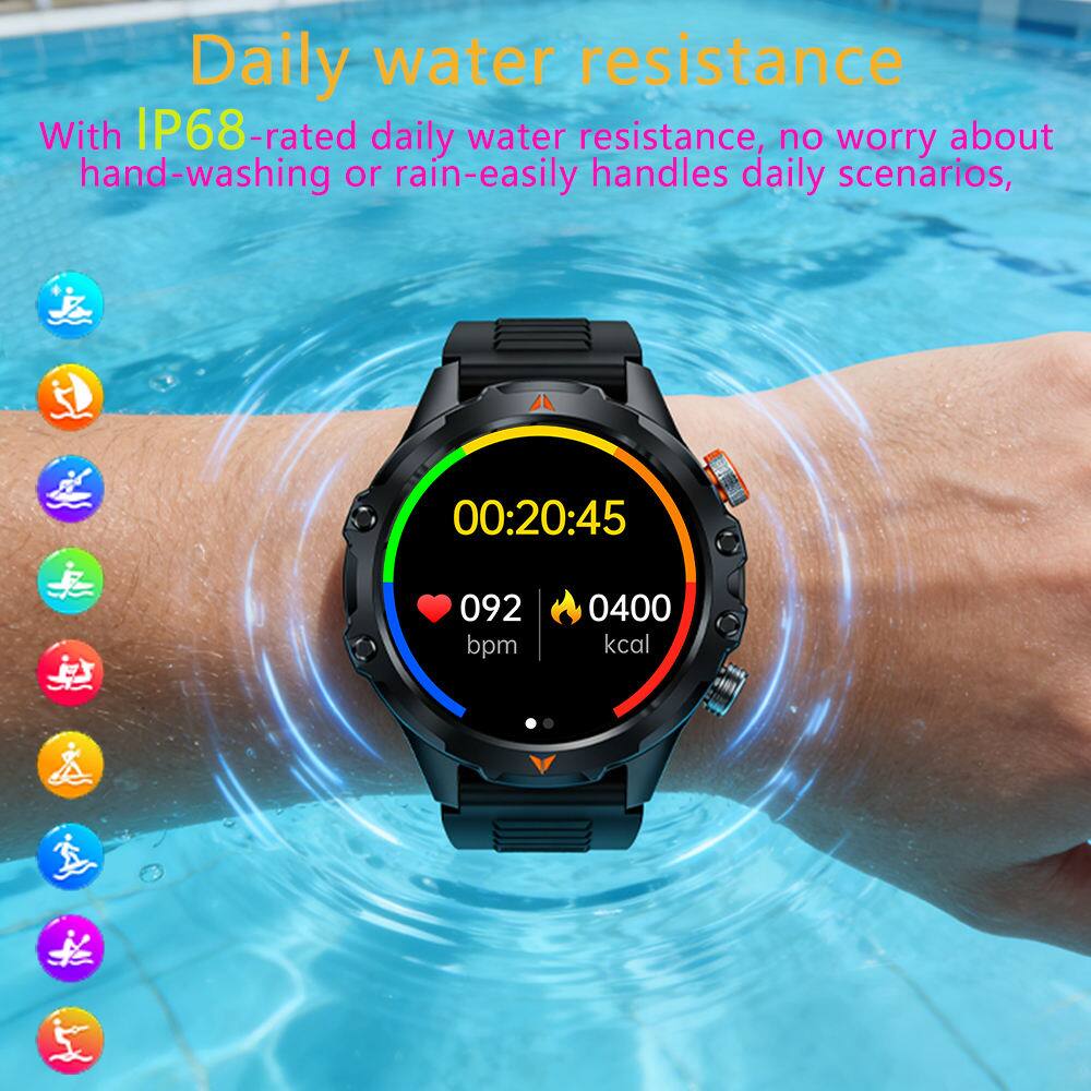 Daily water resistance

With IP68-rated daily water resistance, no worry about hand-washing or rain-easily handles daily scenarios,

00:20:45 092 bpm 0400 kcal