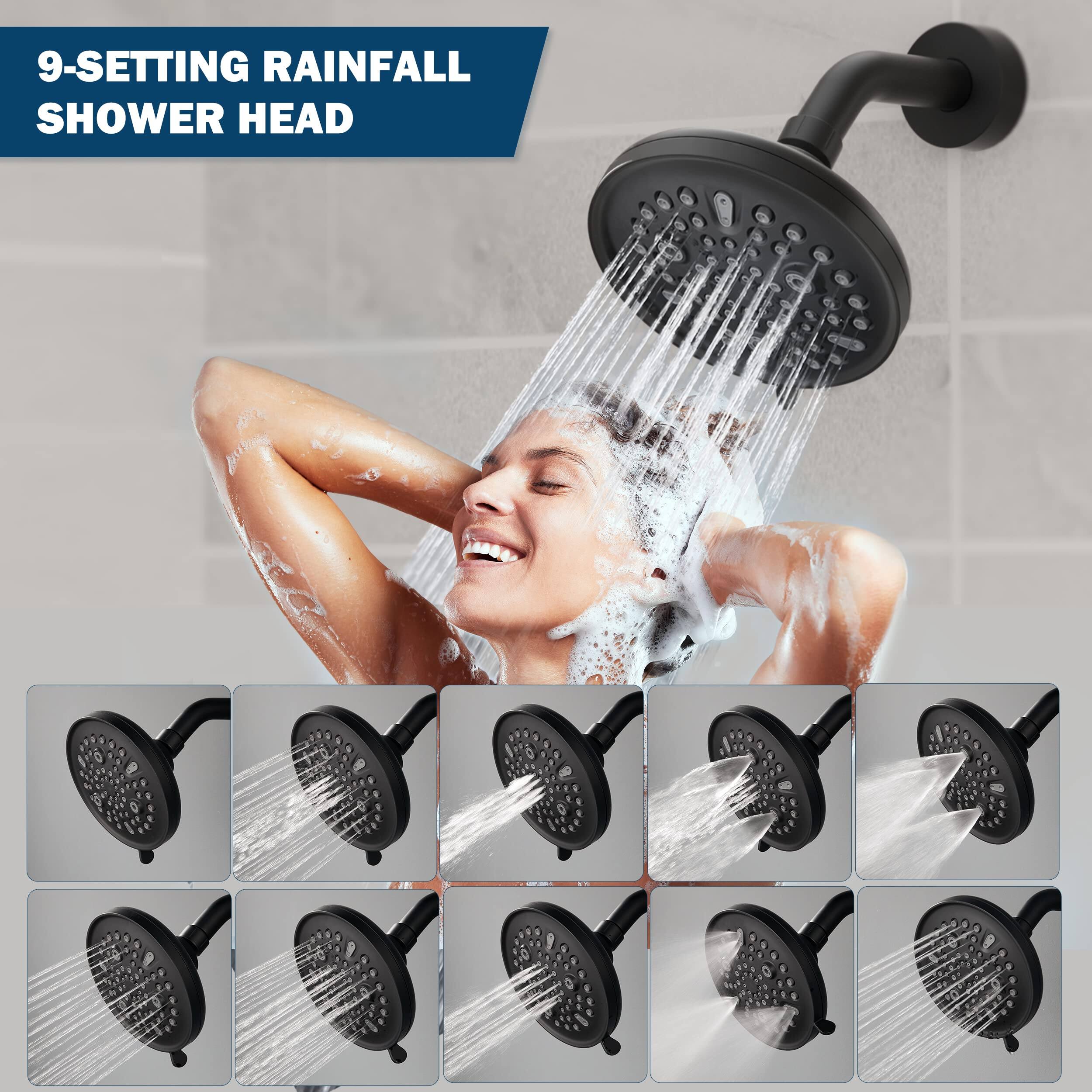 9-Setting Rainfall Shower Head