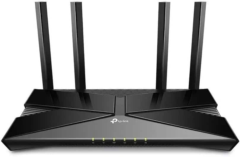 Front. TP-Link - Archer AX1450 WiFi 6 Dual-Band Wireless Router | up to 1.45 Gbps Speeds.