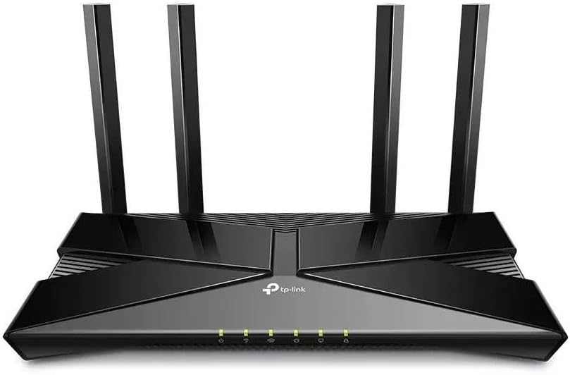 Front. TP-Link - Archer AX1450 WiFi 6 Dual-Band Wireless Router | up to 1.45 Gbps Speeds.