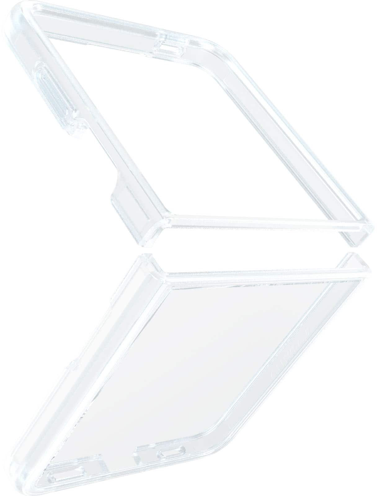 Angle. OtterBox - Thin Flex Series for Samsung Galaxy Z Flip7 - Clear.