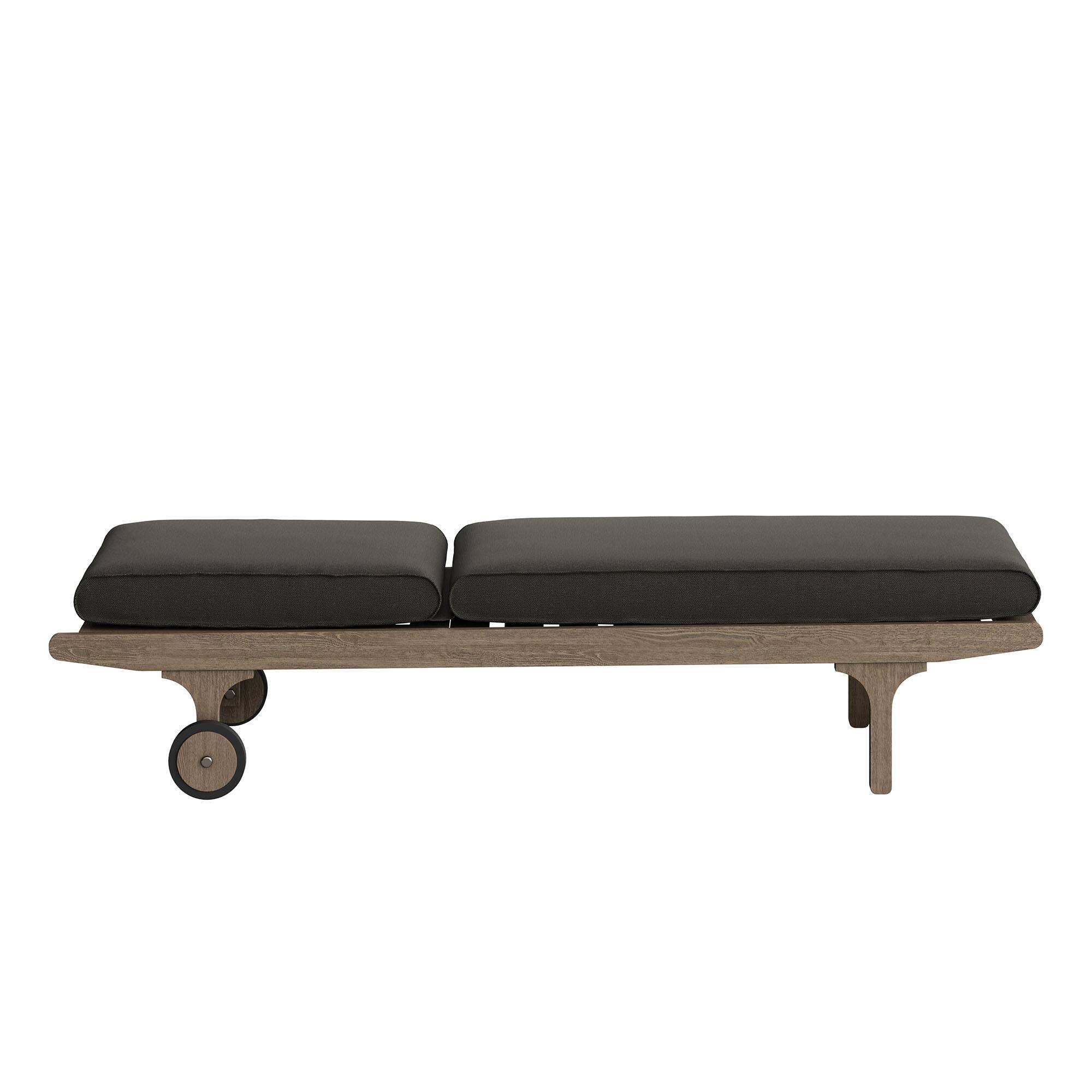 Alt View 5. Modway - Saratoga Outdoor Patio Teak Chaise Lounge Chair by Modway - Weathered Gray Flint.
