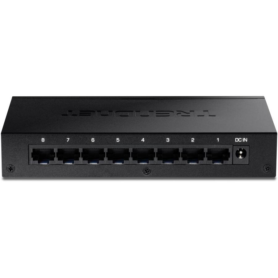 Alt View 8. Trendnet - TRENDnet 8-Port Gigabit Desktop Switch, TEG-S83, 8 x Gigabit RJ-45 Ports, 16Gbps Switching Capacity, Fanless Design - Unknown.