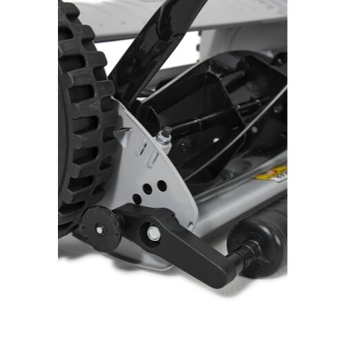 Alt View 8. Dapper Supply - 16-Inch Push Reel Lawn Mower, 5-Blade Manual Mower, Adjustable 0.5-1.75-Inch Cutting Height - Black.