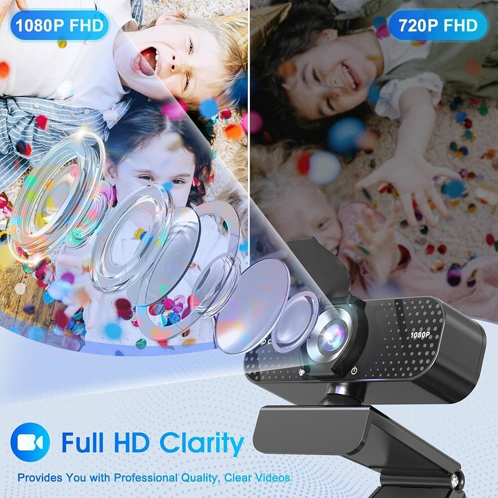 1080P FHD  
720P FHD  

Full HD Clarity  
Provides You with Professional Quality, Clear Videos