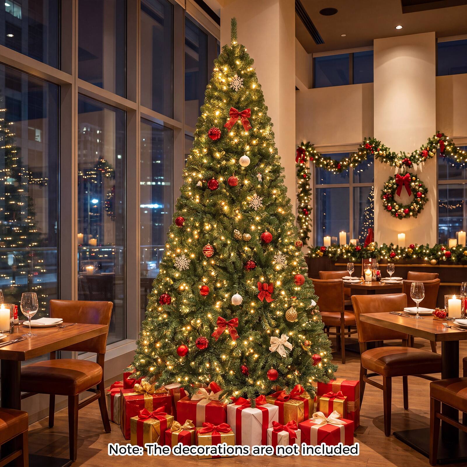 Note: The decorations are not included