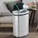Alt View 2. Innovaze - 13 Gal./50 Liter Stainless Steel Oval Motion Sensor Trash Can - Sliver.