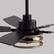 Alt View 3. Siljoy - 46 Inch Black Ceiling Fan with Lights and Remote Rustic Cage Fits Patio Bedroom Living Room - Brown.