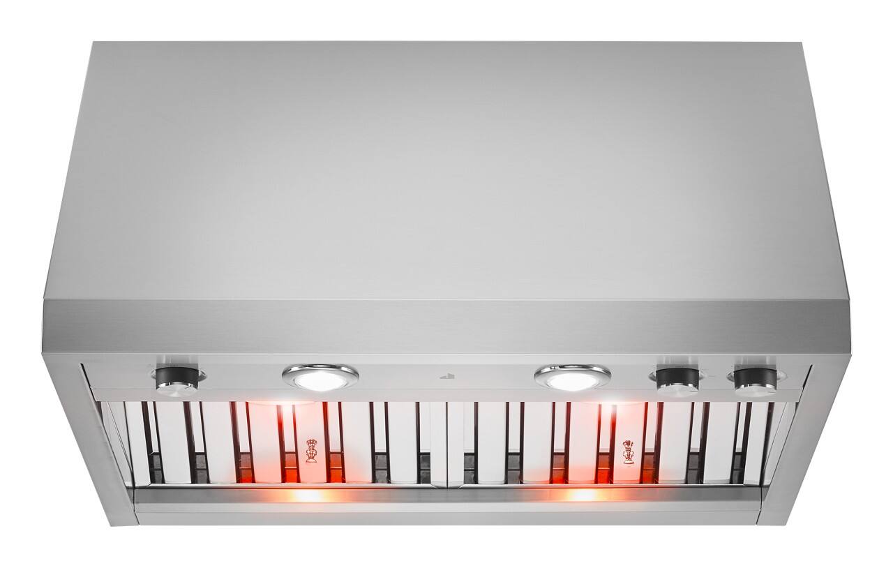 Alt View 11. JennAir - Pro-Style 30" Externally Vented Range Hood - Lustre Stainless.