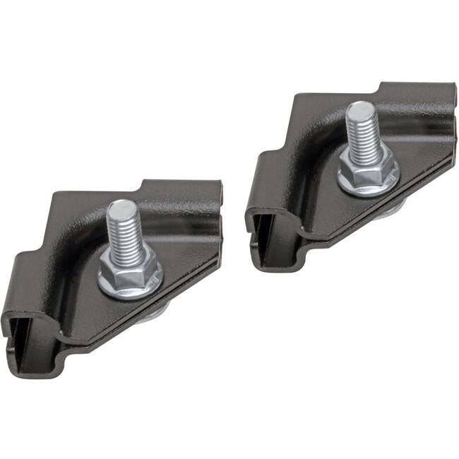 Front. Tripp Lite - Eaton Tripp Lite Series Junction-Splice Kit for 90-Degree Ladder Runway Connections - Hardware Included - Black.